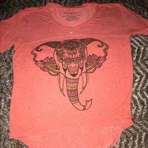 Salmon colored Fifth Sun tee, size XS